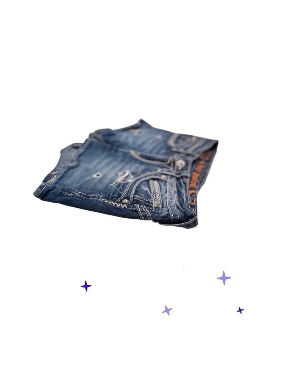 Rock Revival Becky Denim Shorts Size 31 - Picture 5 of 10